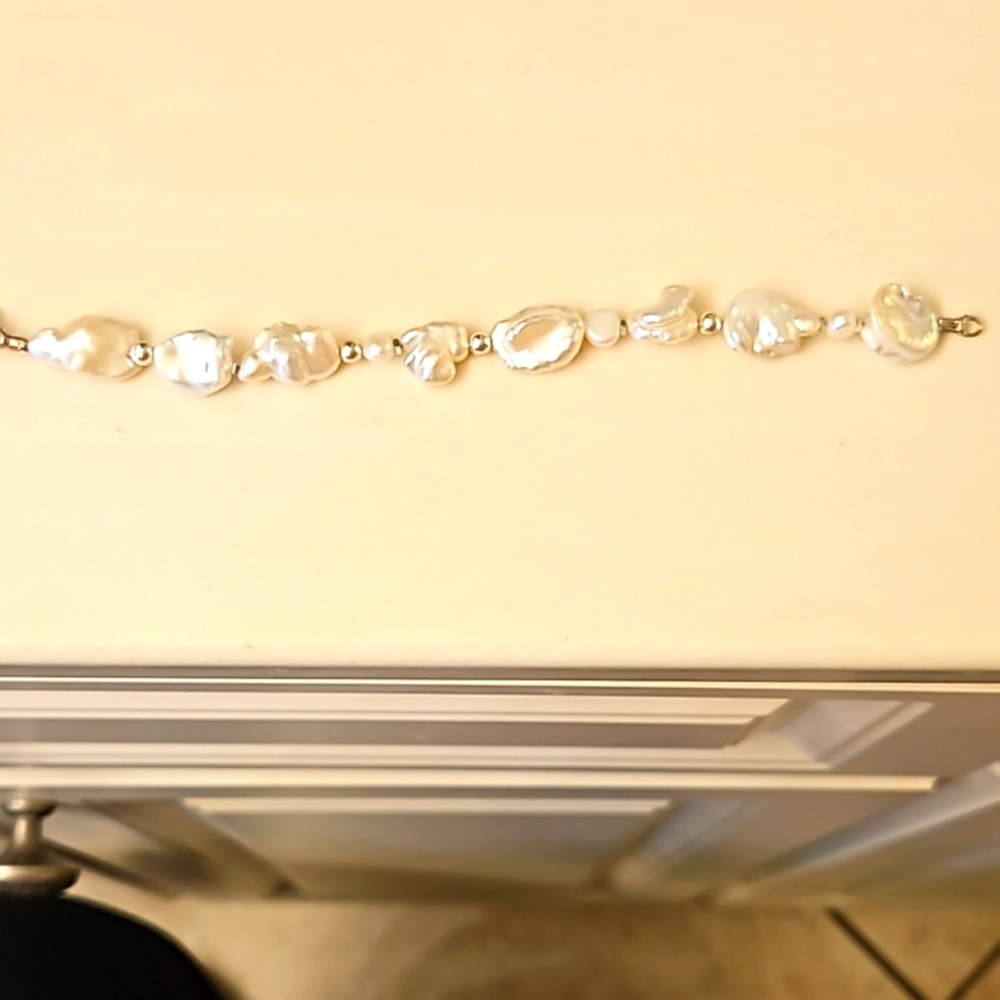 Silpada Sterling Silver Baroque Pearl bracelet